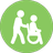 Vector icon for Long-term care / Icône vectorielle pour les soins de longue durée