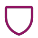 Vector icon of shield / Icône vectorielle représentant un bouclier