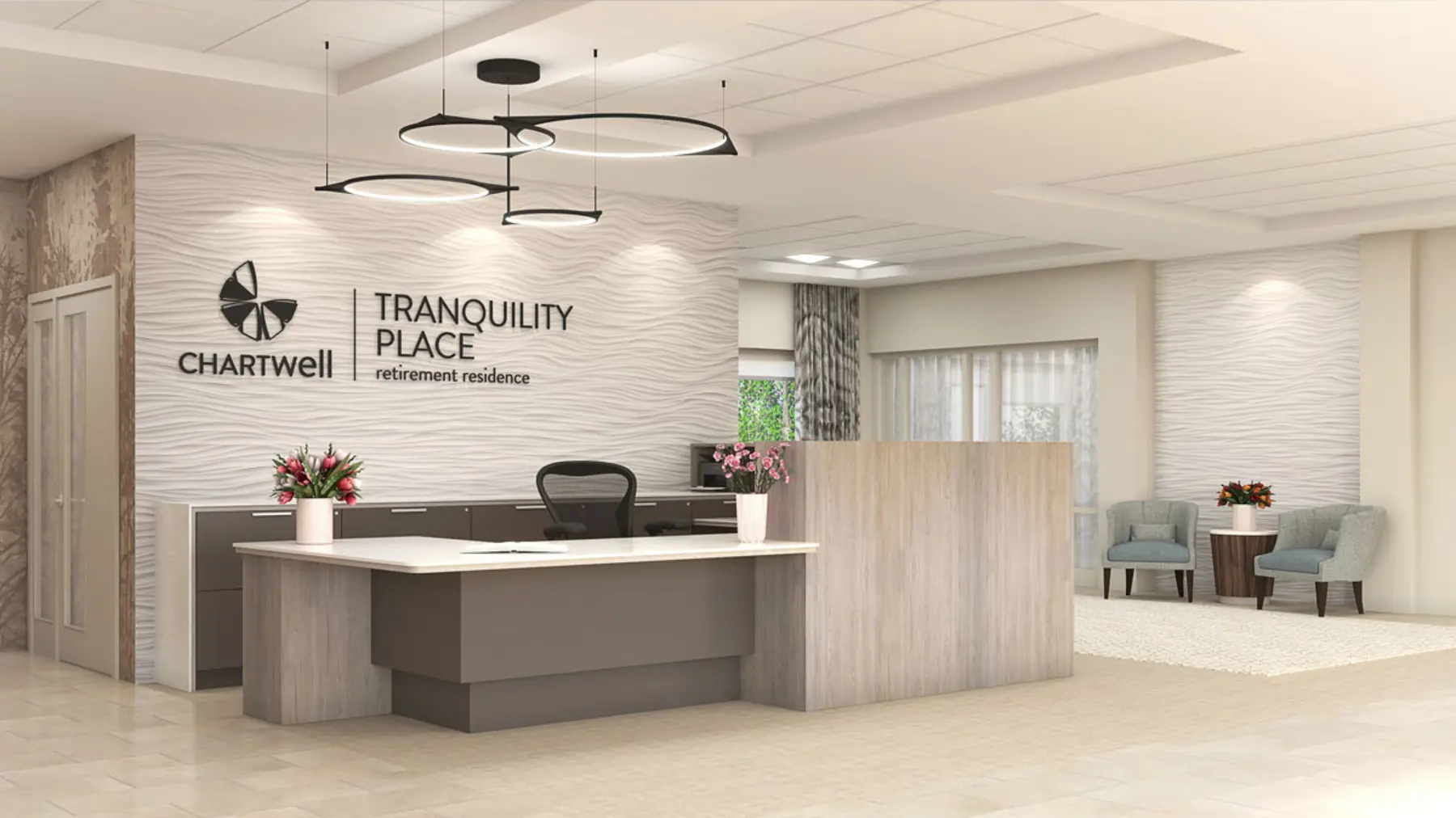 Lobby at Tranquility Place / Hall d'entrée de Tranquility Place
