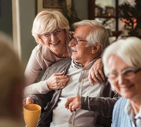 Chartwell open house group of seniors laughging