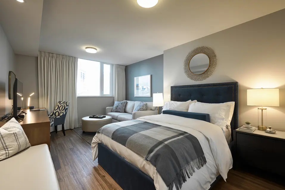 Bedroom in suite at Chartwell Victoria Harbour.