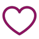 Vector icon of a heart / Icône vectorielle représentant un cœur