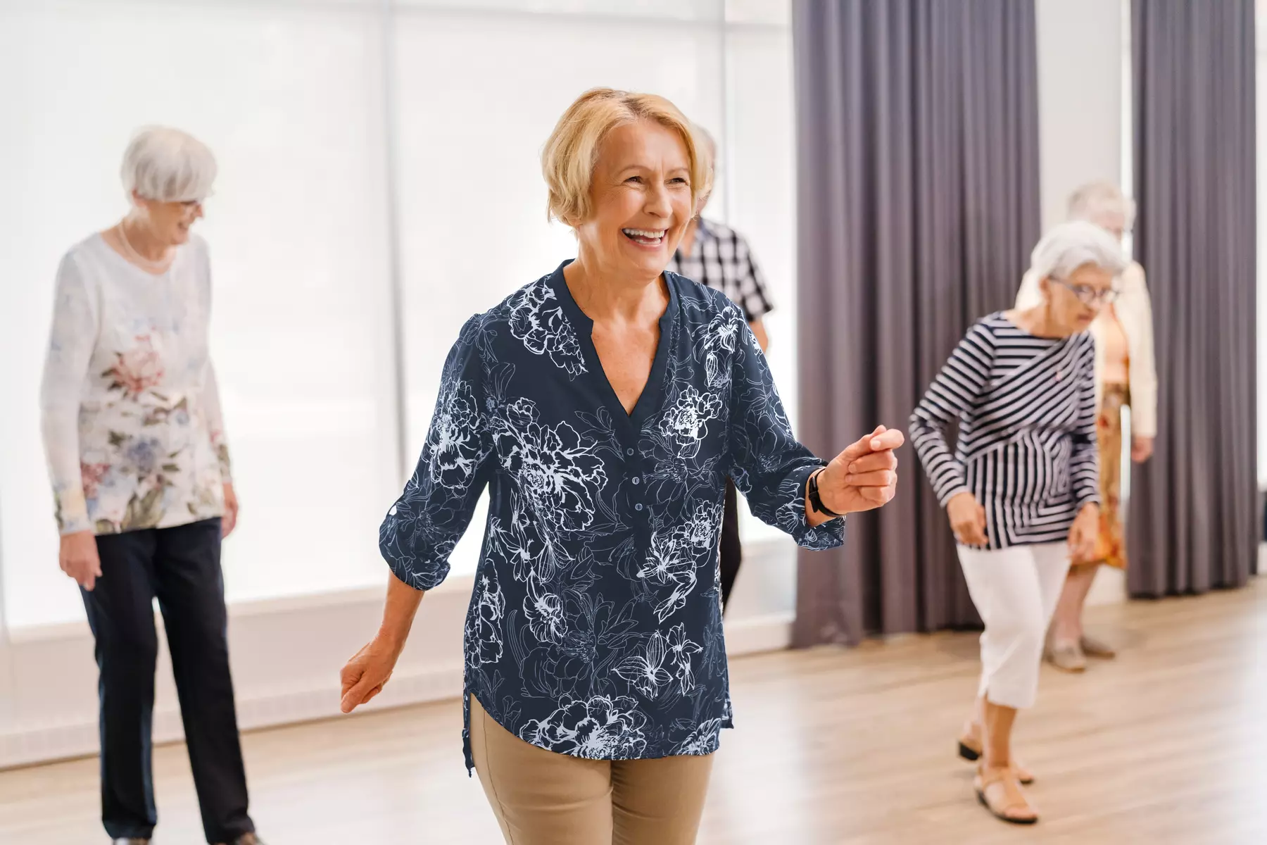 Chartwell senior residents dance class activity