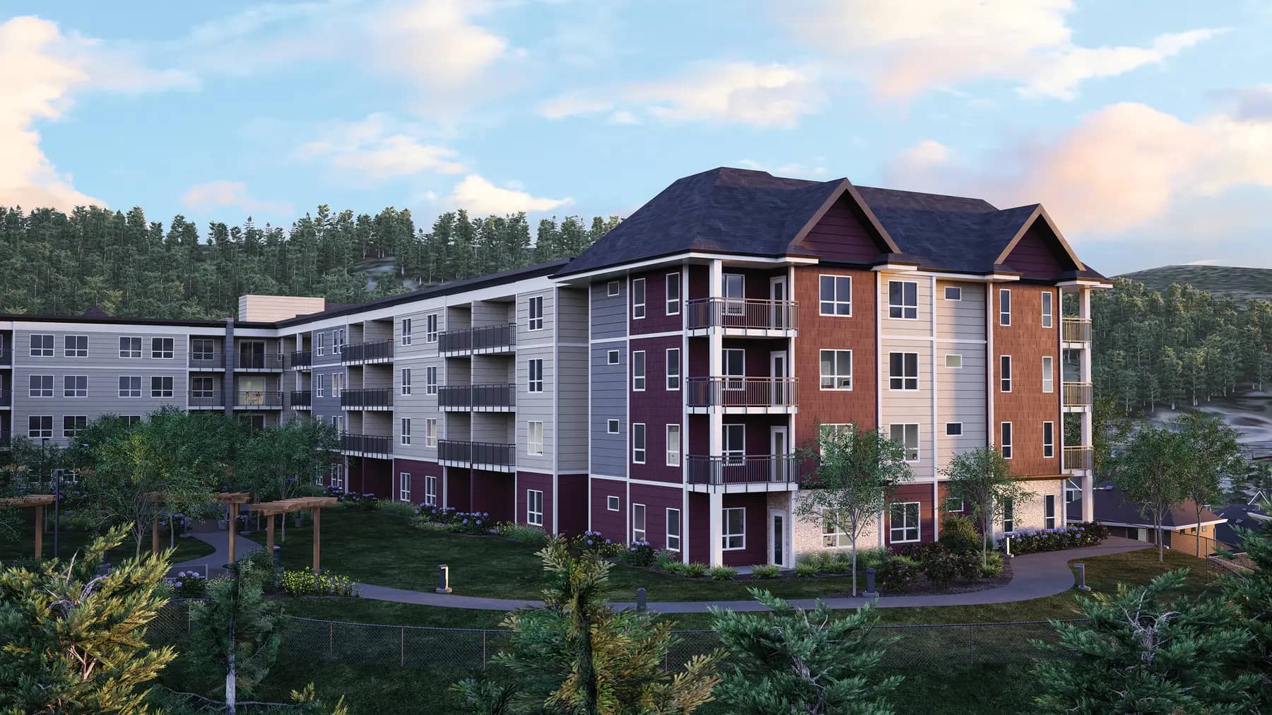 Rendering of Chartwell Ridgepointe's new wing / Rendu de la nouvelle aile de Chartwell Ridgepointe