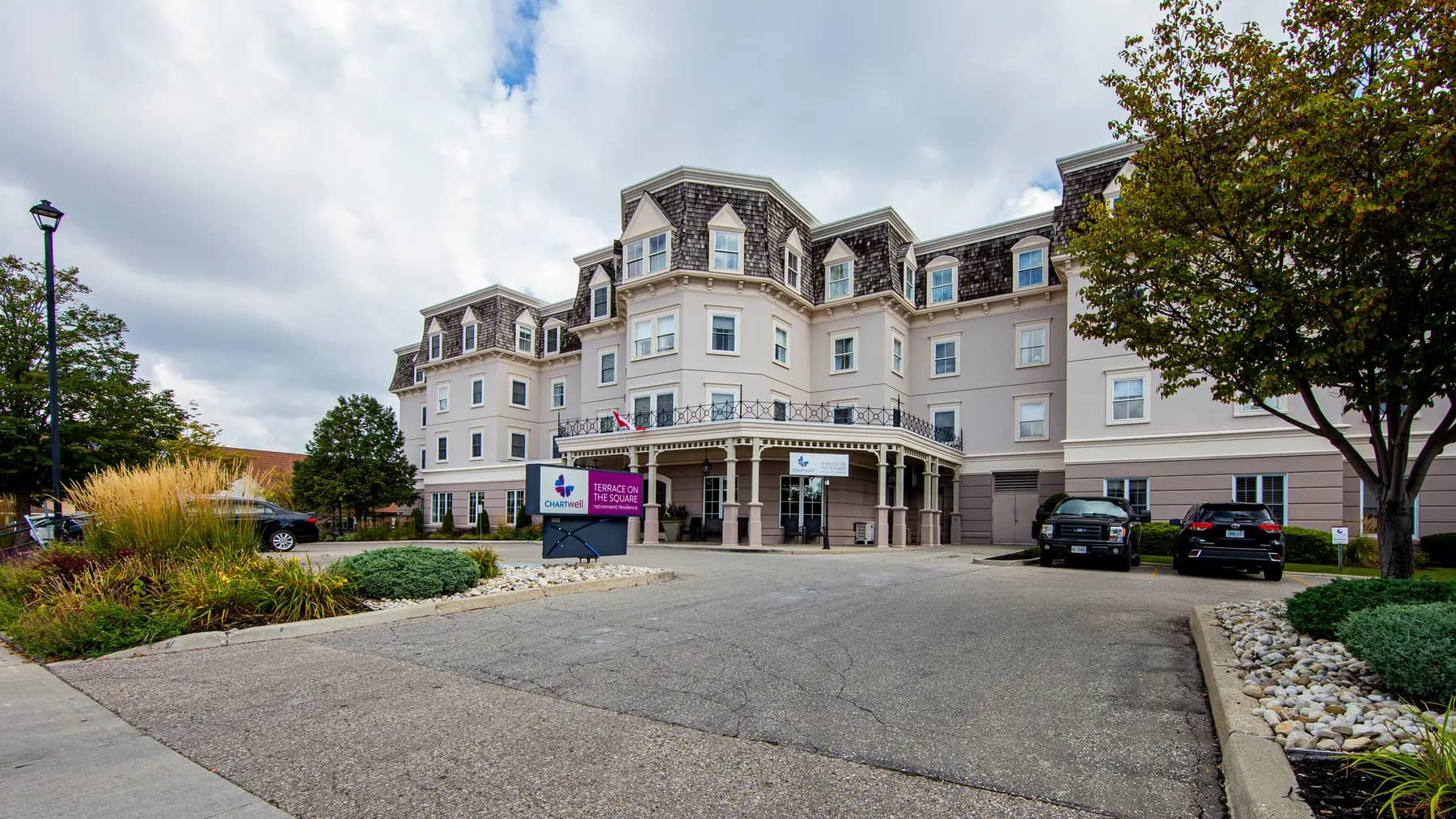Chartwell Terrace on the Square's exterior main entrance
