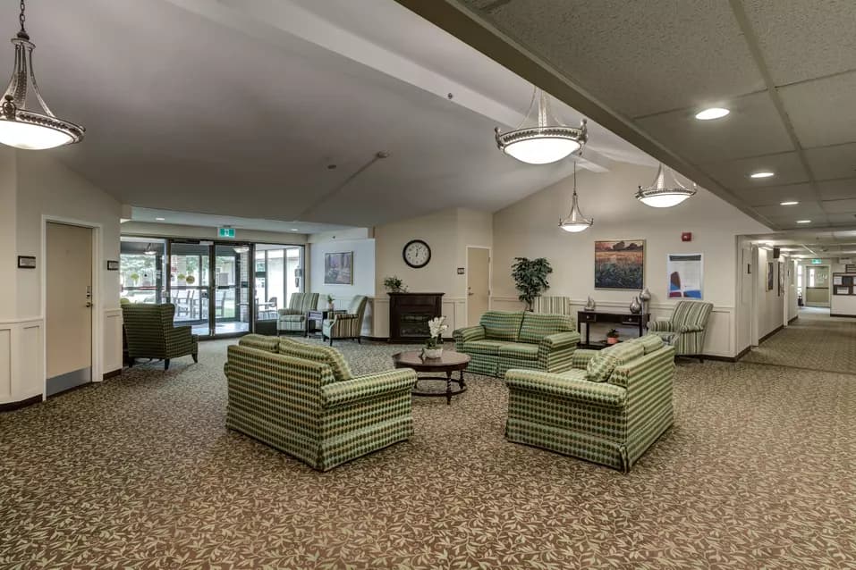 Beautiful interior common areas of Chartwell Westmount on William Retirement Residence