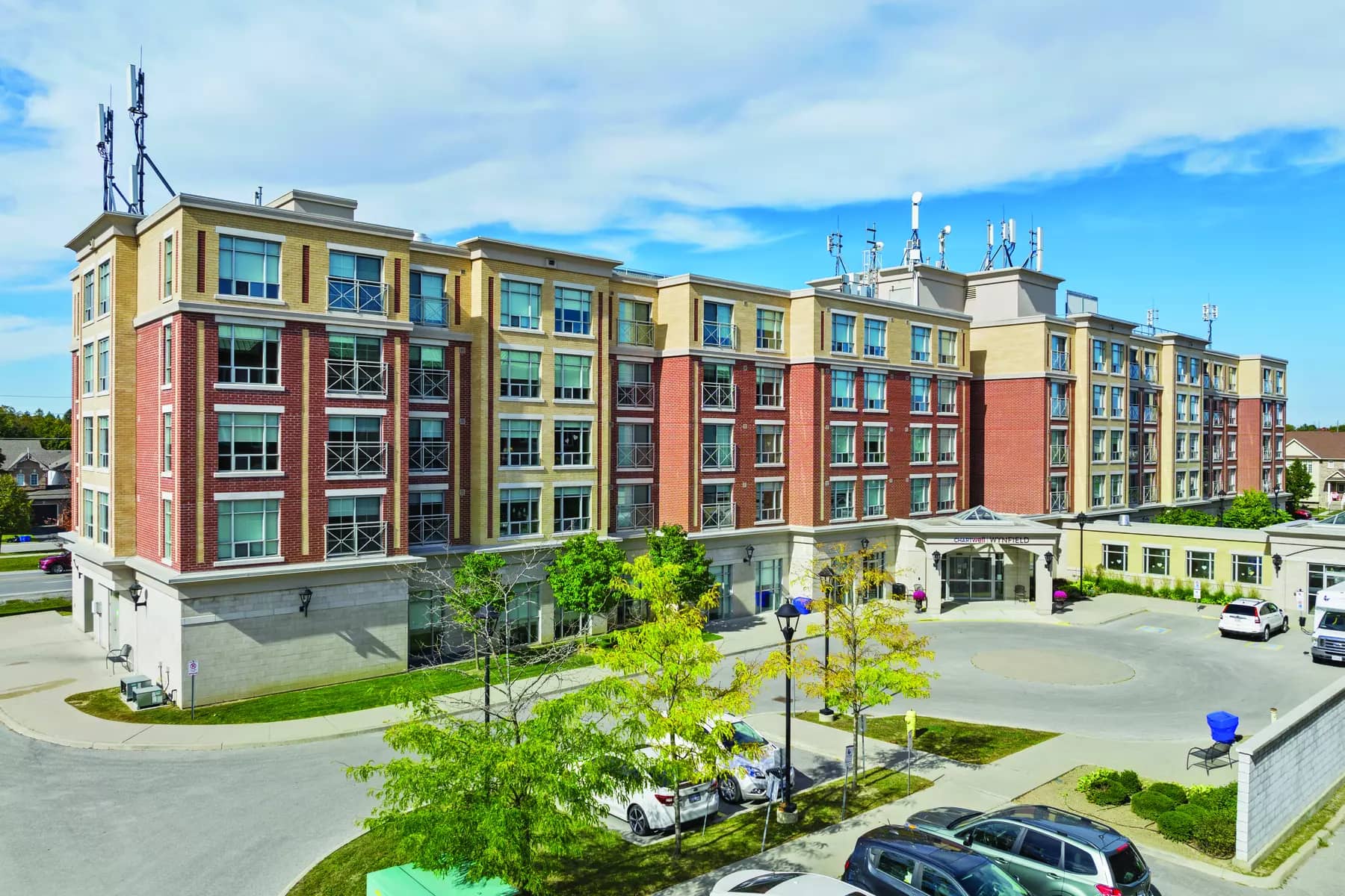 gorgeous exterior of chartwell wynfield retirement residence