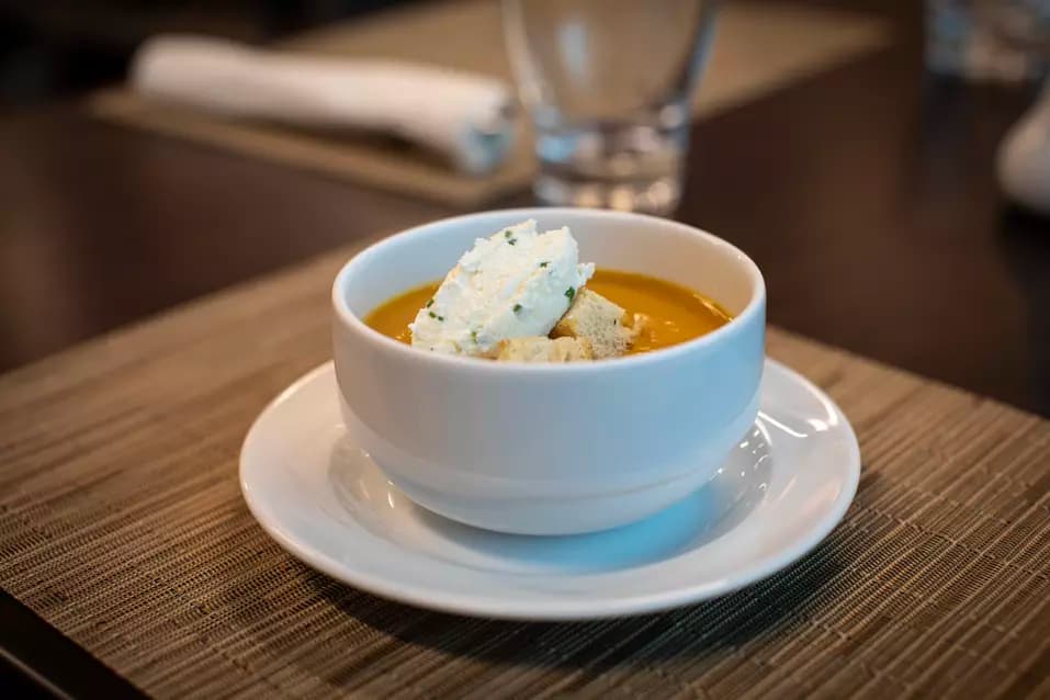 Butternut Squash Soup for starters