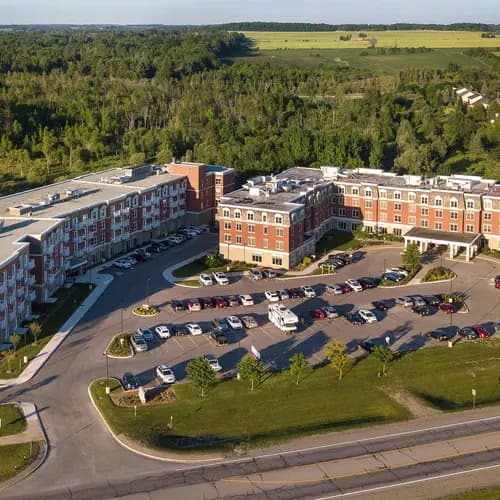 Chartwell Montgomery Village Retirement Residence aerial photo of surrounding woods