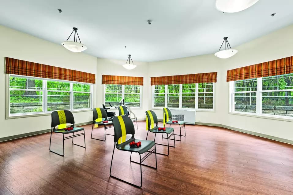 Fitness area of Chartwell Rouge Valley Retirement Residence