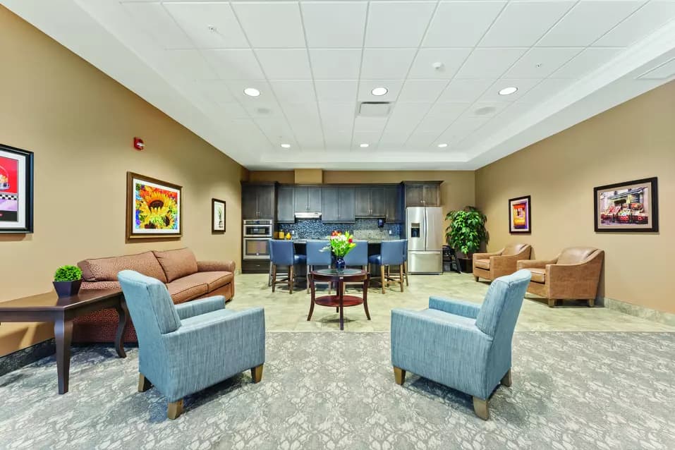 Spacious bistro at chartwell bowmanville creek retirement residence