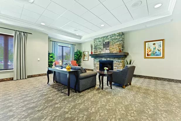 lounge at chartwell bowmanville creek retirement residence