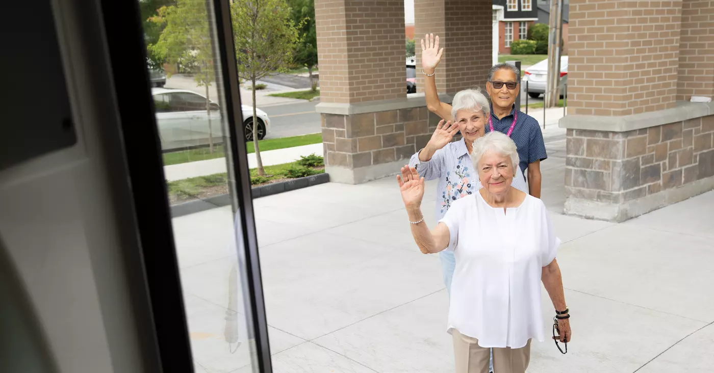 Chartwell Senior residents boarding bus