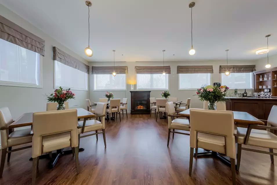 Open and bright at Chartwell Whispering Pines Retirement Residence.