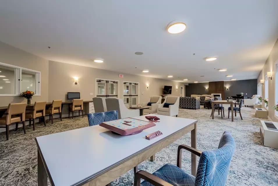 multi-functional room at Chartwell Whispering Pines Retirement Residence.